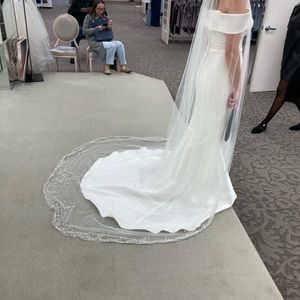 Cathedral veil with beautiful embellishments